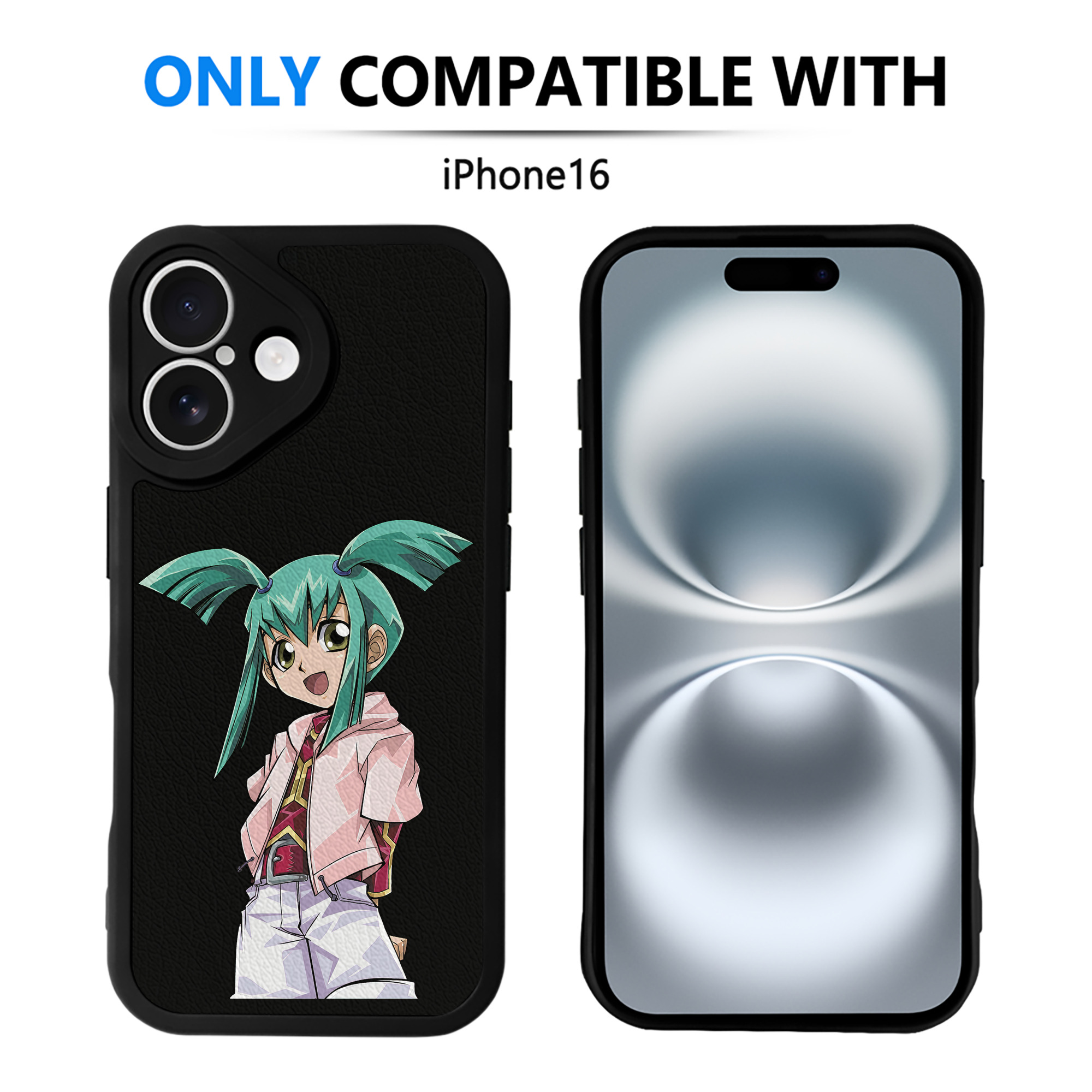 遊☆戯☆王 Yu-Gi-Oh! 【iPhone 16シリーズ対応】シリコンスマホケース（レザー調） 材質：シリコン